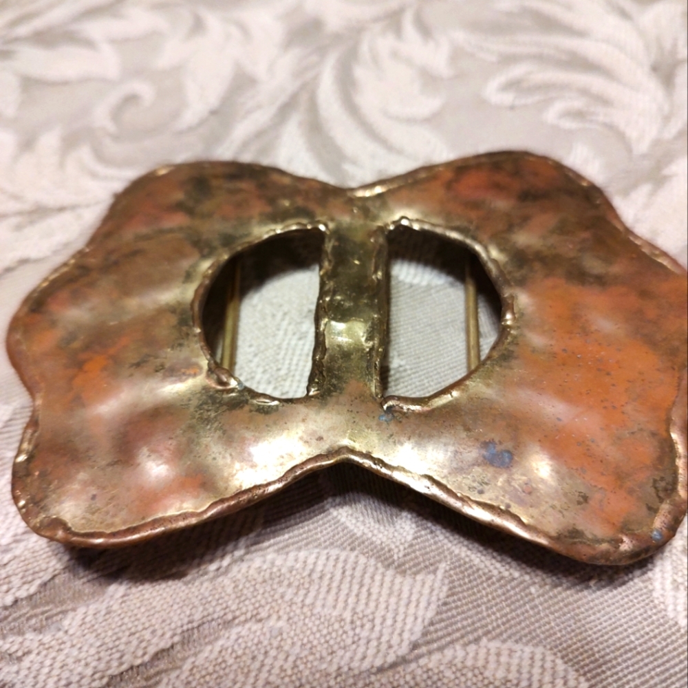 Unique Vintage Hand Crafted Solid Brass Hammered … - image 3